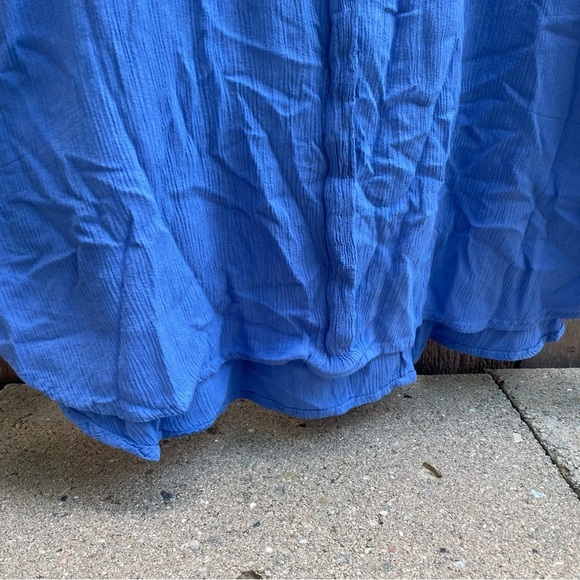 AVA & VIV Women’s Blue V-Neck Cap Sleeve Top Size 3X - Picture 4 of 10